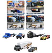 Hot Wheels Team Transport Asortimentas mini automobilių x4 rinkinys DĖŽUTĖ senas ir [2 parduodamas] [3 aukštyn] 986T-FLF56 gray