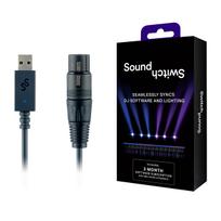 SoundSwitch Compact USB DMX sąsaja SoundSwitch programinė įranga Micro DMX sąsaja – black