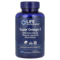 Super Omega-3 Epa/Dha Fish Oil, Sesame Lignans and Olive Extract, 120 Softgels