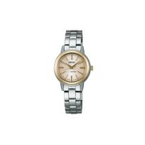 SEIKO 100 meters waterproof solar Quartz Steel Strap 26.5mm women's watch mother-of-pearl dial SSDY020 mėlyna