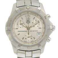 TAG HEUER Exclusive Watches CN1111 SilverDial Stainless Steel Quartz Chronograph mens Used