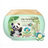 Liby Floral Era Concentrated Laundry Pods beige