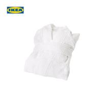 IKEA ROCKAN Unisex Quick-Dry Terry Bathrobe white