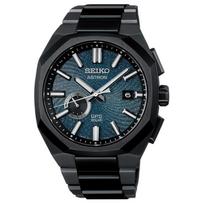 SEIKO Astron serija 100 metrų atsparumas vandeniui amžinasis kalendorius kalendorius saulės energija Kvarcinis titano apyrankė 48,5*41,2 mm vyriškas laikrodis mėlynas ciferblatas SBXD039 mėlyna