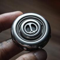 Lautie Sam Devil'S Son Fidget Spinner Slider Edc Toys Metal Anti Stress Sensory Adhd Focus Tool Fidgeting Toys gray
