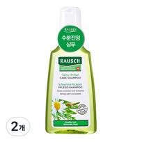 Rausch Swiss Herbal Care Drėkinamasis raminamasis šampūnas, 200 ml, 2 vnt. green