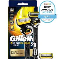 Gillette ProShield Yellow Razor + Extra Blade, 1 Set ,Korean razor blade yellow