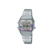 CASIO Women's YOUTH Silver Watch LA680WA-4C LA680WA-4C Silver Print Watch Dial gray