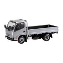 Aoshima Bunka Kyozai Rakupura Snap Kit Hino Dutro Flatbed Scale Plastic Model Kit Co., Ltd. (AOSHIMA) No. 23-SR (Silver) 1/32 Pre-colored gray