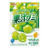 MEIJI Gummy kramtomasis marmeladas su muskato vynuogių skoniu, 54 g green
