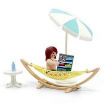 Playmobil Hammock and Vacationer 71428, 1 piece, popular toys in Korea white