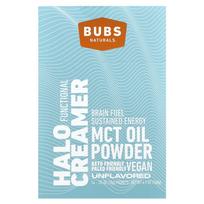 BUBS Naturals, Halo Creamer, MCT aliejaus milteliai, Beskonis, 14 pakelių, 0,35 uncijos (10 g) Kiekvienas gray