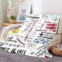 Tu mano žmogus Gėjaus anatomija Antklodė Prabangi minkšta Animacinio stiliaus flanelės antklodė Lengva šilta pliušinė antklodė lovai, sofai, kėdei 75X95CM white
