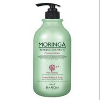 Baron Moringa Repairing Shampoo, 1000g, 1 Korėjietiška plaukų priežiūra Refresh-1000g beige