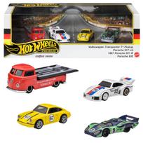 Hot Wheels Premium Collector Set Porsche Rennsport mini metų senumo ir HRT54 – [4 automobiliai] [3 iki] gray