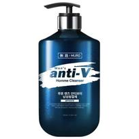 Mėlyno feromonų kvapo „Muro“ vyriškas „AntiV“ prausiklis, 1 vnt., 510 ml black