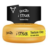Got2B Istyler Tekstūrinis molio matinis plaukų vaškas 75ml yellow