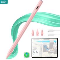 ESR iPad Pencil compatible with iPad 2018-2025 Findmy Geo iPad Digital Pencil Fast Charging for iPad Pro 12.9/13/11&Air 11/13 rožinė