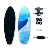 1Pcs Mini Fishboard Finger Skateboard Sports Fingerboard Model Novelty Toys Anti Stress Sensory Toys Creative Children'S Gifts