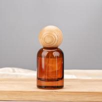 Refillable Perfume Atomizer Light Blocking Wooden Cap Spray Bottle Travel Perfume Bottle Minimalist For Perfume Sampling Daily