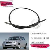 ZUK Car Roof Drip Finish Moulding Top Rubber Seal Strips For TOYOTA COROLLA HB Hatchback E12 2002-2006 With Free Clips Fasteners Right Side