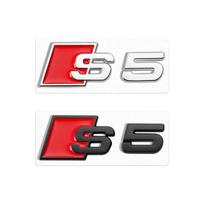 For Audi A3 A4 B8 8P 8V B6 A5 A6 TT RS3 RS4 RS5 RS6 RS7 RS8 Badge Car Body Rear Trunk ABS Emblem Sticker Decoration Accessories Silver