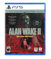 Alan Wake 2 Deluxe Edition for PlayStation 5 - North American Version / Survival Horror Video Game mėlyna