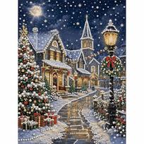 Christmas Church 5D Pearl Art Craft 30*40cm Pearl Art Kits  Beginner Crafters B
