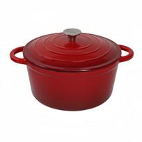 PuPan Cast Iron Enameled Dutch Oven 28cm brown