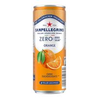 1 Can Of San Pellegrino Zero Orange 330Ml white