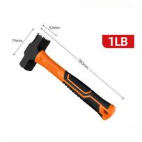 Octagonal Heavy Duty Wall Breaking Hammer Thickened Hammer Head Non Slip Comfortable Soft Grip Handle Solid Iron Hand Hammer black