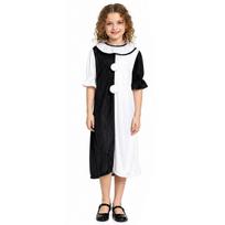 Baisus klouno kostiumas Helovino vakarėliui Cosplay Suaugusiems Vaikams Unisex Baisus makiažo stiliaus aprangos rinkinys 120 Suggested 110-120 black