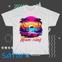 Juokingi marškinėliai su „Miami Vice“ logotipu, S–5XL dydžiai XXL blue