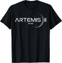 Artemis II Launch to The Moon Space Mission 2026 T-Shirt unisex T-Shirt M black