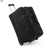 Xinjingzhou Portable Foldable Large Capacity Rolling Luggage Bag black