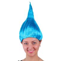 Sintetiniai Trolio Plaukai Liepsnos Spalvos Cosplay Šventės Peruko Karnavalo Helovino Spalvoti Plaukai Moterims 8 blue
