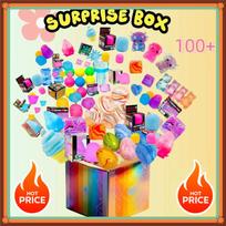 Surprise Box Toys Novelty Stress Relief Assorted Squishy Figures Blind Box Fun  Fidget  Stress Relief Surprise 100New Toy B-35-100g blue