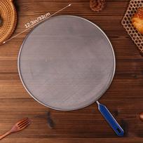 Riebalų purslų apsauginis tinklelis Nerūdijančio plieno Anti Splatter Guard Aliejaus tinklelis Apsauginis dangtelis keptuvei puodui kepimo aliejui Dangtelis maisto gaminimui 33CM gray