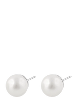 SNÖ Of Sweden - Jackie Pearl Ear 8Mm S/White - Onesize - Auskarai - Balta