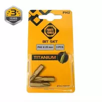 Forte_Tools Atsuktuvų antgaliai Forte Tools PH2, 25 mm, 3 vnt