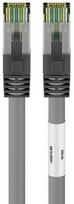 Goobay CAT 8.1 tinklo kabelis, S/FTP (PiMF), pilkas, 2m, 2 m, Cat8.1, S/FTP (S-STP), RJ-45, RJ-45, Pilkas