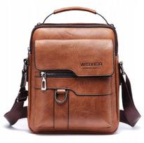 Men' Brown Leather Shoulder Bag S