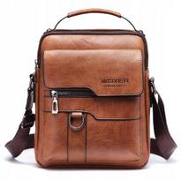Men' Brown Leather Shoulder Bag S