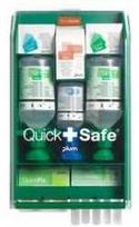 Multi Saugos spintelė QuickSafe su akių plovimo priemone / gelu nudegimams / pleistrais / kompresu / žaizdų valymo priemone