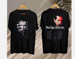 2026 Marilyn Manson Koncertas Marilyn Manson Šiaurės Amerikos Pavasario Turas 2026 Marškinėliai XXL gray