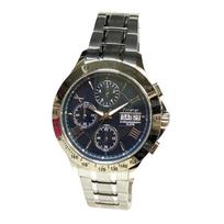 FOREVER Chronograph Second 10 ATM Water Resistant Watch with Day of the Tachymeter Function Navy High-Speed 1/20 Day-Date Men's Calendar, Date, Week, black