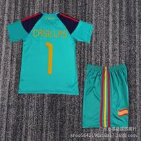Vaikų Retro futbolo marškinėlių rinkinys Anglija Italija Prancūzija Argentina Portugalija Klasikiniai žaidėjų uniformos Sportinė apranga 18 blue