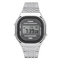 Casio Digital Stainless Steel Quartz A140WE-8A Unisex Watch pilka