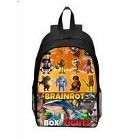 Italian Brainrot Al Backpack With Breathable Nylon Material For School Use Style A