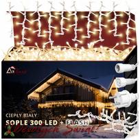 LED šviesos užuolaida ARSA GO, šiltai balta, 13,5 m, 201–300 lempučių